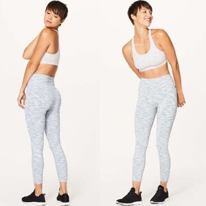 Lululemon 🍋 Gray High-Waisted Full Lenght Leggings size 06